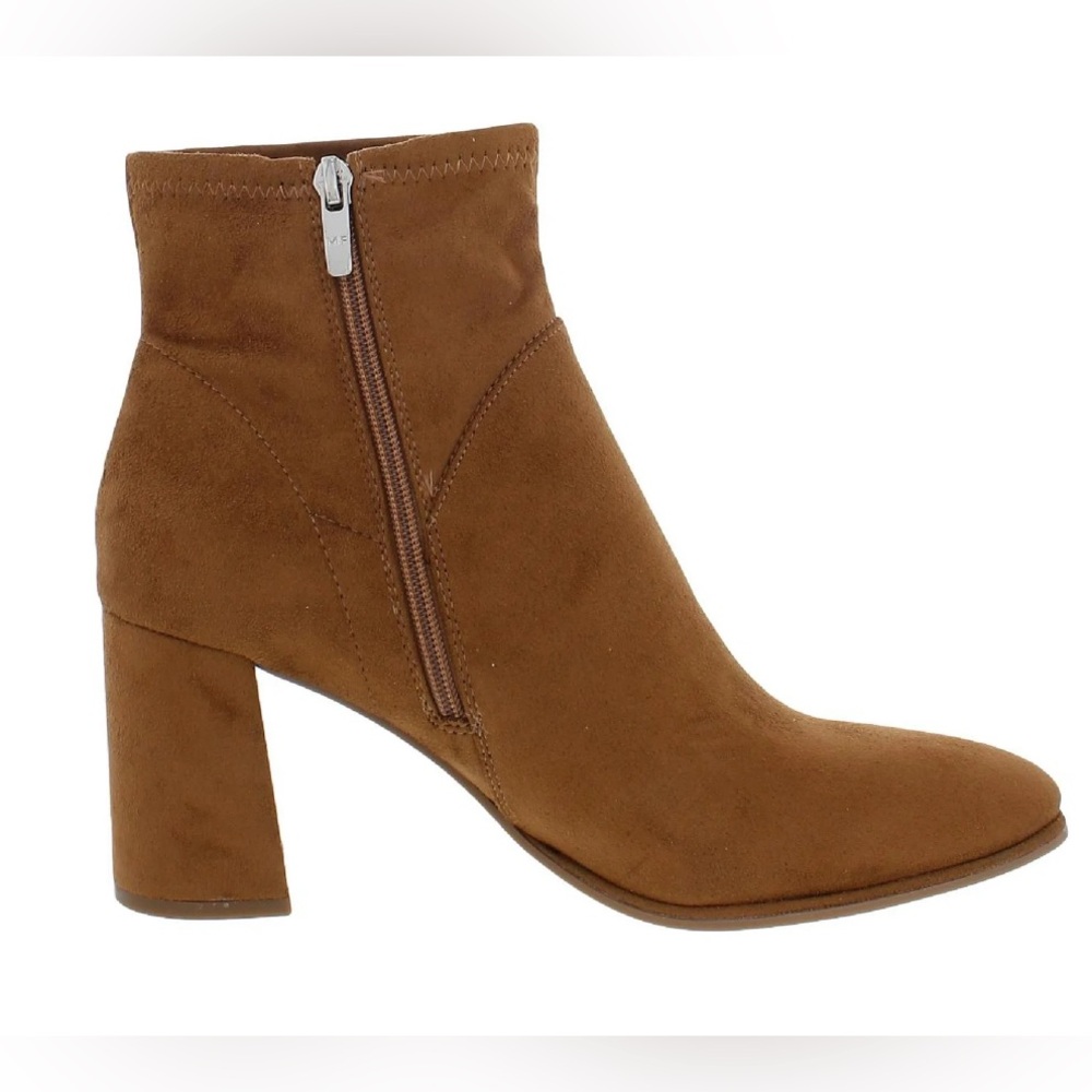 Marc Fisher Dyvine Brown Faux Suede Ankle Boots Size 9.5 - NIB